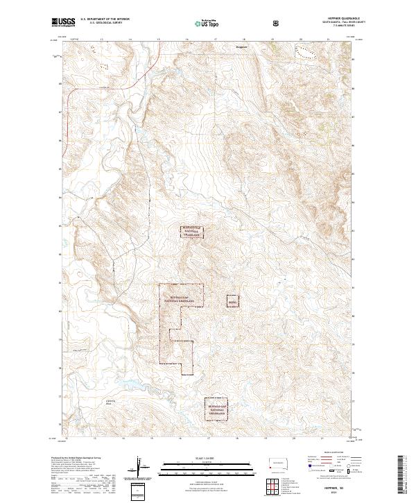Heppner, SD — USGS 7.5-minute topo (2021)