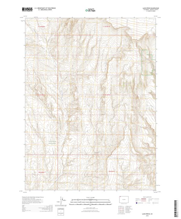Lang Spring, CO — USGS 7.5-minute topo (2026)
