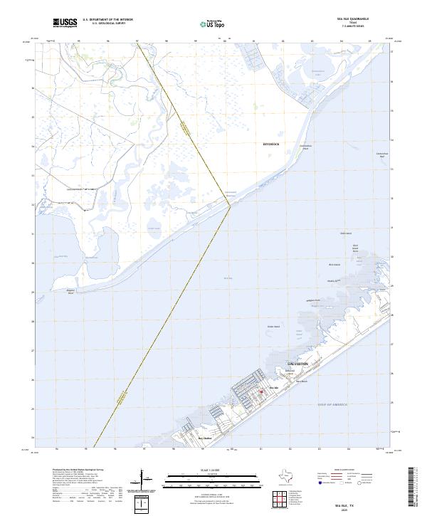 Sea Isle, TX — USGS 7.5-minute topo (2025)