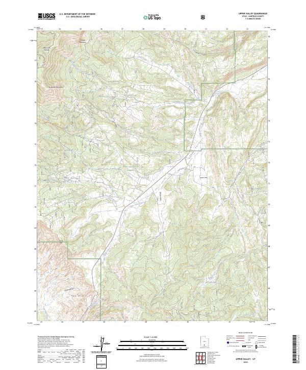 Upper Valley, UT — USGS 7.5-minute topo (2023)