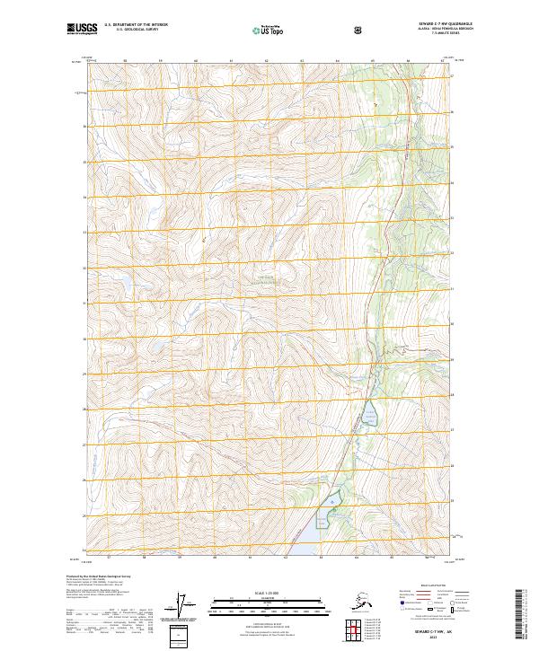Seward C-7 NW, AK — USGS 7.5-minute topo (2023)