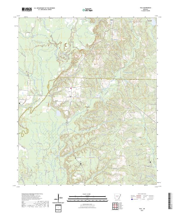 Tull, AR — USGS 7.5-minute topo (2024)