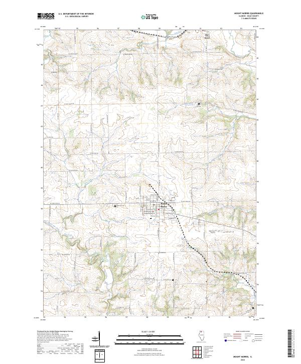 Mount Morris, IL — USGS 7.5-minute topo (2024)