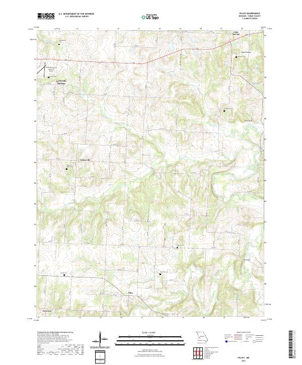 Filley, MO — USGS 7.5-minute topo (2021)