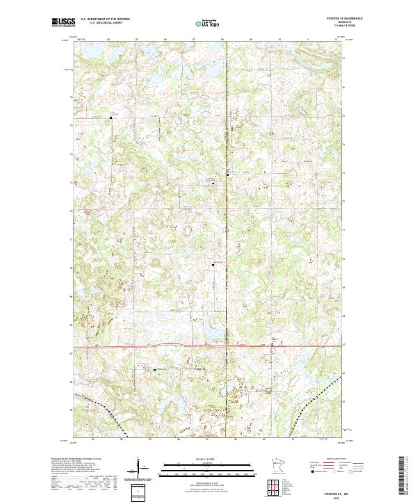 Fosston SE, MN — USGS 7.5-minute topo (2022)