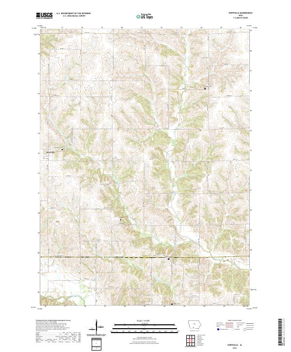 Hopeville, IA — USGS 7.5-minute topo (2022)