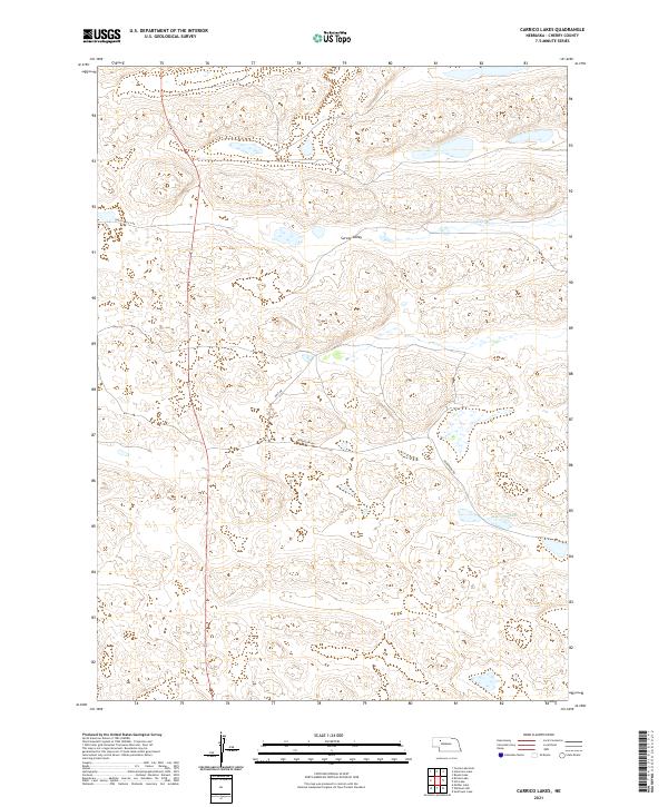 Carrico Lakes, NE — USGS 7.5-minute topo (2021)