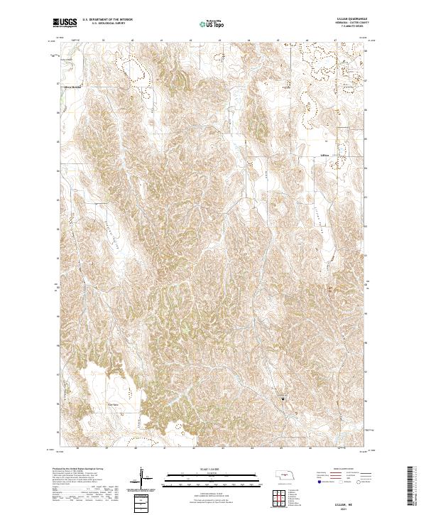 Lillian, NE — USGS 7.5-minute topo (2021)