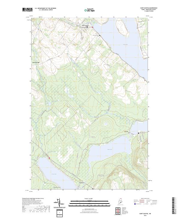 Saint Agatha, ME — USGS 7.5-minute topo (2024)