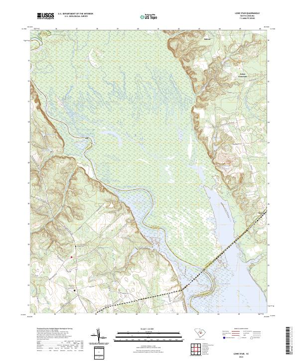 Lone Star, SC — USGS 7.5-minute topo (2024)