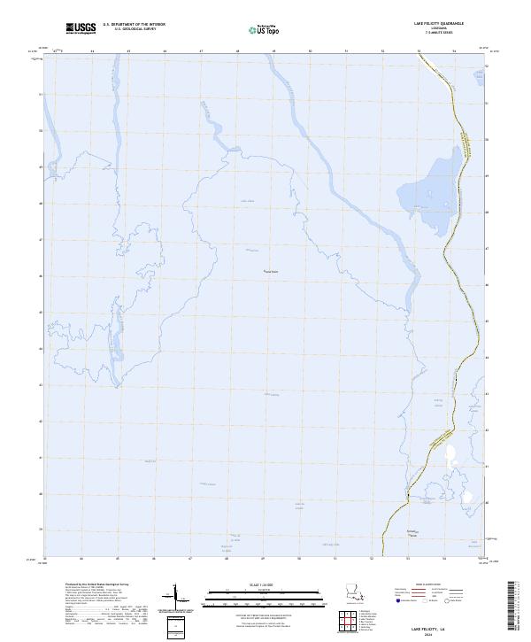 Lake Felicity, LA — USGS 7.5-minute topo (2024)
