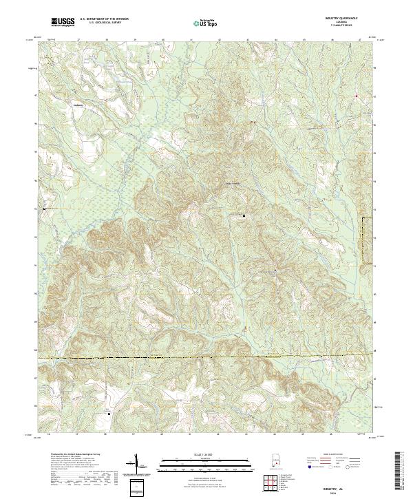 Industry, AL — USGS 7.5-minute topo (2024)