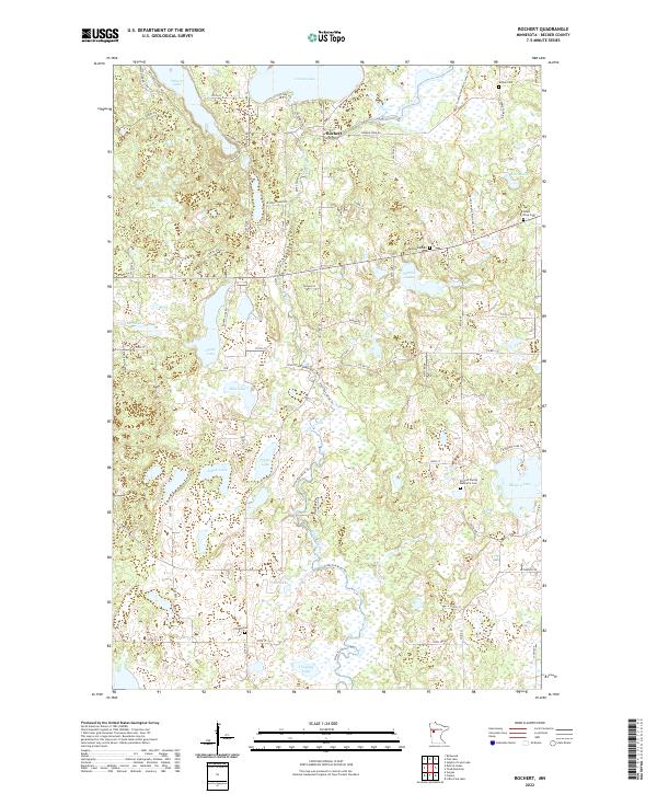 Rochert, MN — USGS 7.5-minute topo (2022)