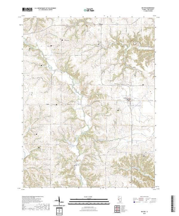 Milton, IL — USGS 7.5-minute topo (2024)