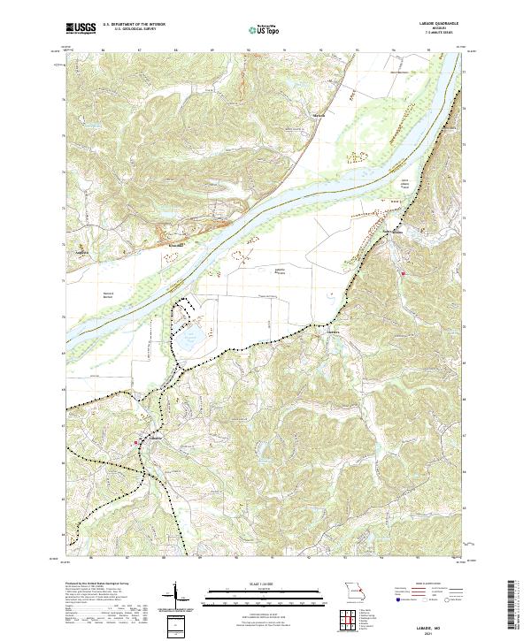 Labadie, MO — USGS 7.5-minute topo (2021)