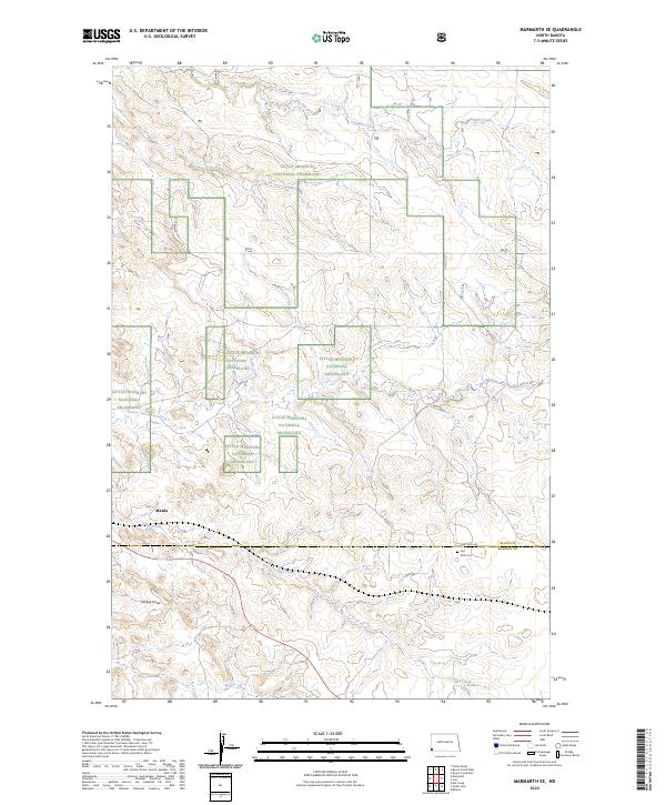 Marmarth SE, ND — USGS 7.5-minute topo (2024)