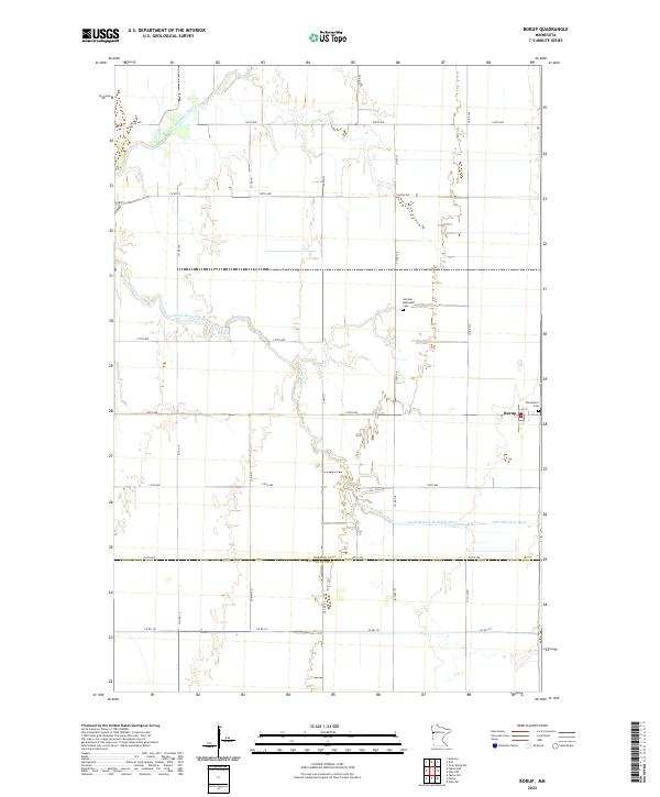 Borup, MN — USGS 7.5-minute topo (2022)