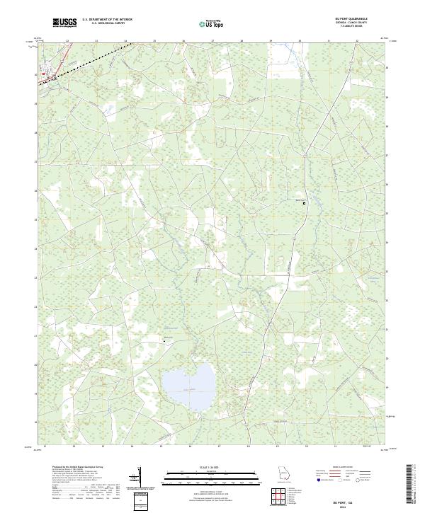 Du Pont, GA — USGS 7.5-minute topo (2024)