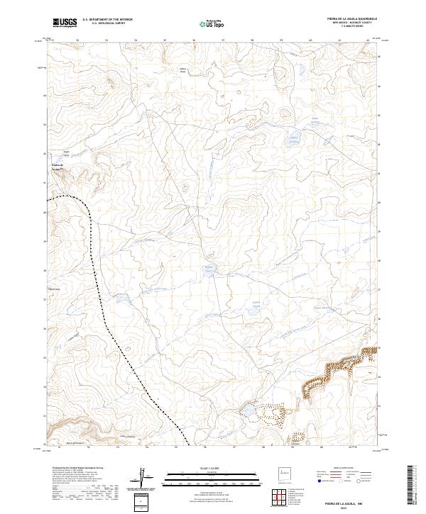 Piedra De La Aguila, NM — USGS 7.5-minute topo (2023)