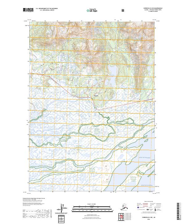 Cordova B-4 NE, AK — USGS 7.5-minute topo (2024)