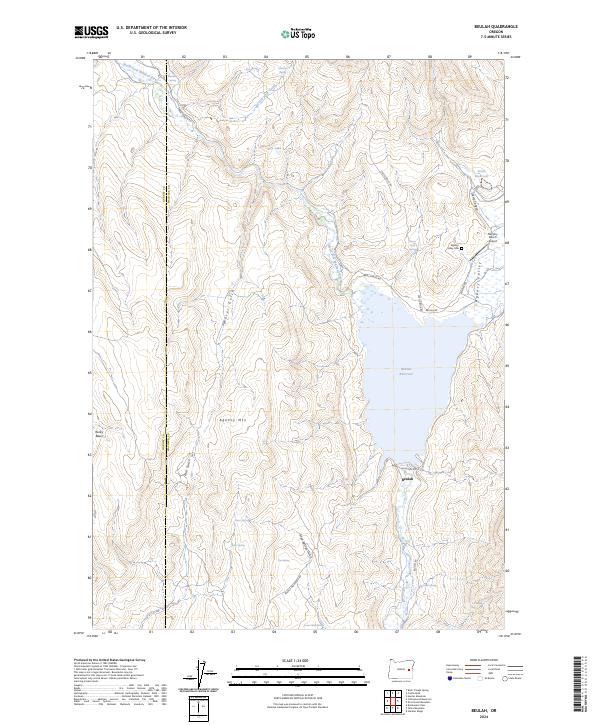 Beulah, OR — USGS 7.5-minute topo (2024)