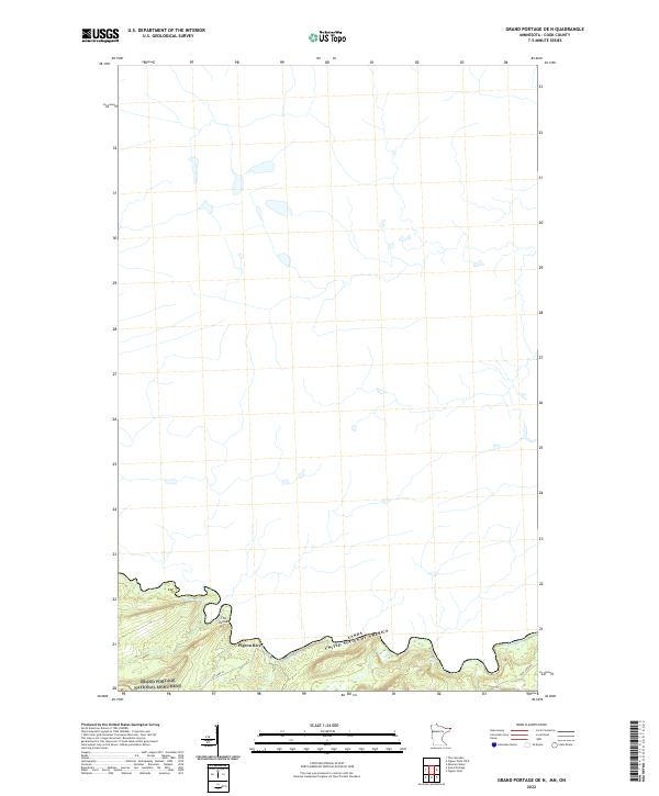 Grand Portage OE N, MN-ON — USGS 7.5-minute topo (2022)