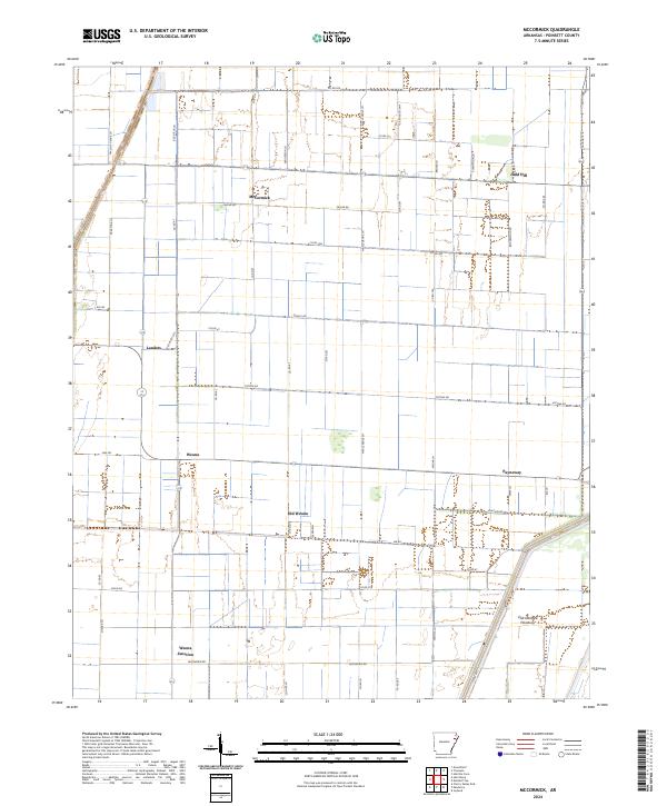 McCormick, AR — USGS 7.5-minute topo (2024)
