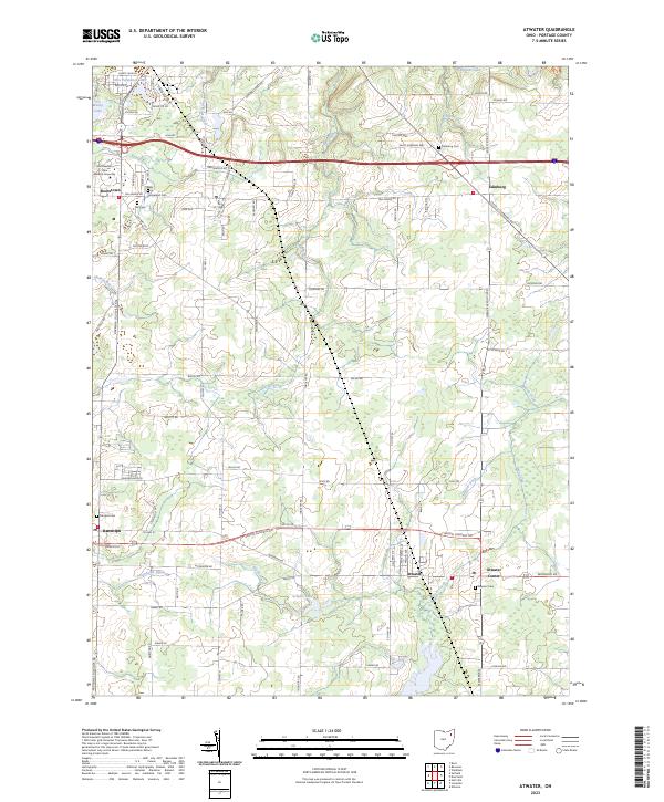 Atwater, OH — USGS 7.5-minute topo (2023)
