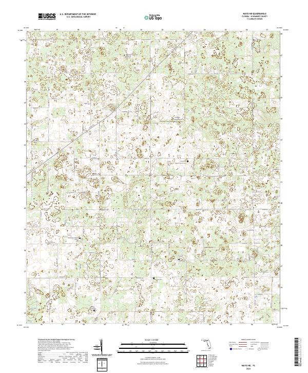 Mayo NE, FL — USGS 7.5-minute topo (2024)