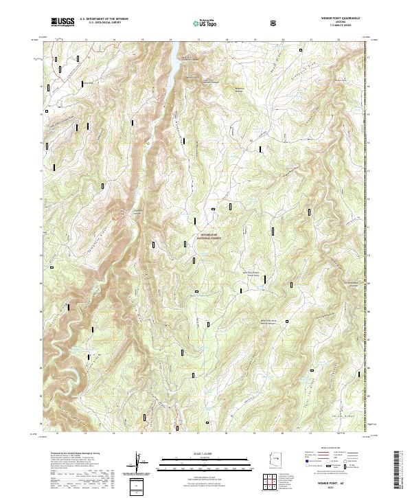 Weimer Point, AZ — USGS 7.5-minute topo (2021)