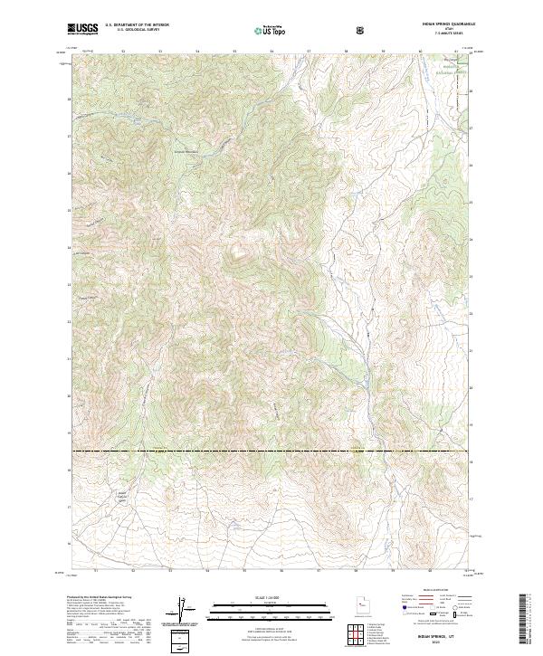 Indian Springs, UT — USGS 7.5-minute topo (2023)
