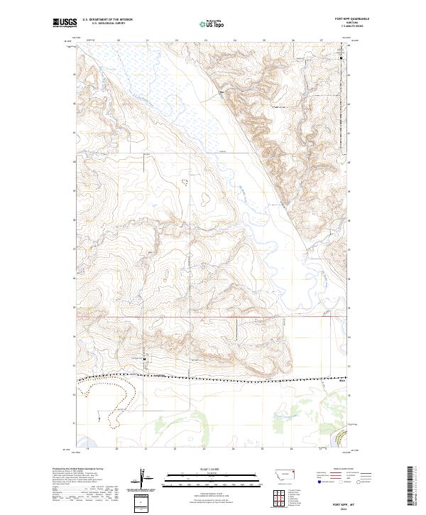 Fort Kipp, MT — USGS 7.5-minute topo (2024)
