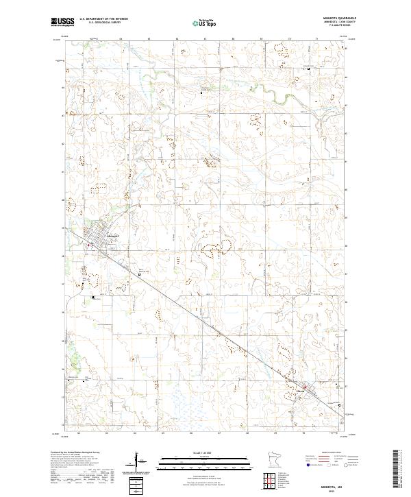 Minneota, MN — USGS 7.5-minute topo (2022)