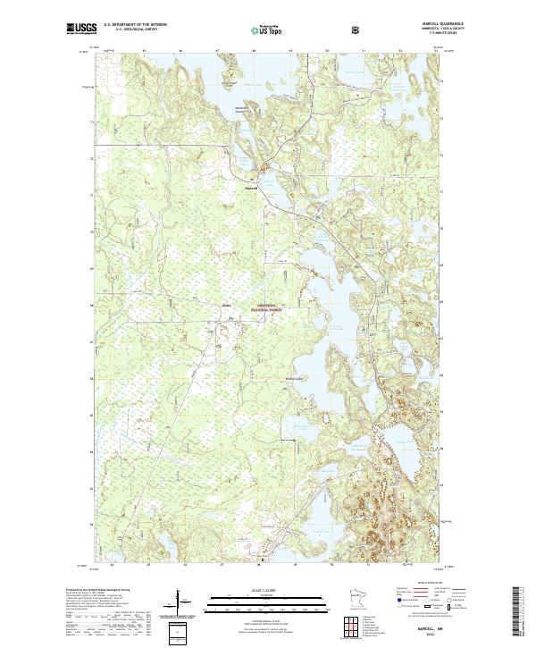 Marcell, MN — USGS 7.5-minute topo (2022)
