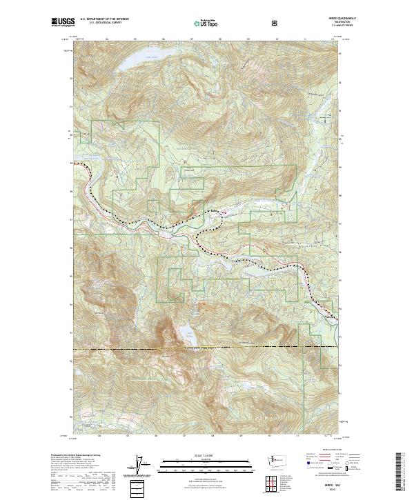 Index, WA — USGS 7.5-minute topo (2023)