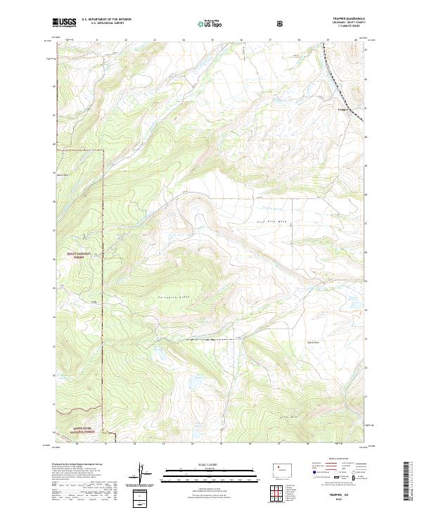 Trapper, CO — USGS 7.5-minute topo (2022)