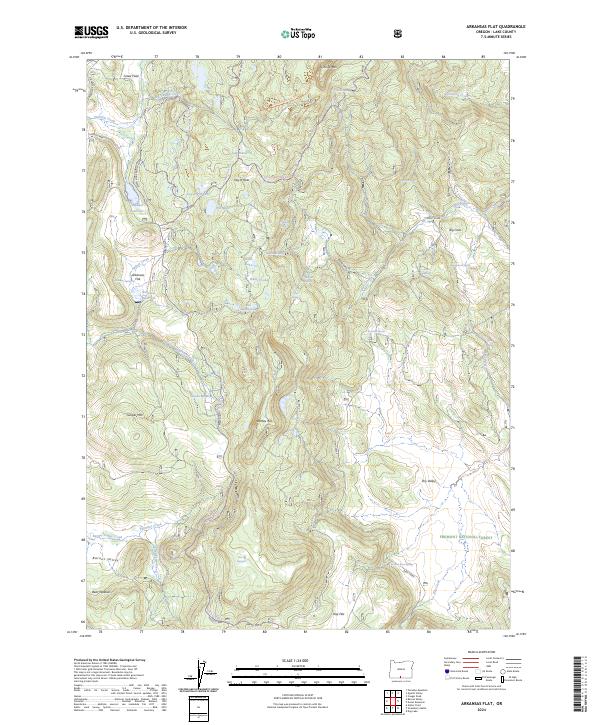 Arkansas Flat, OR — USGS 7.5-minute topo (2024)
