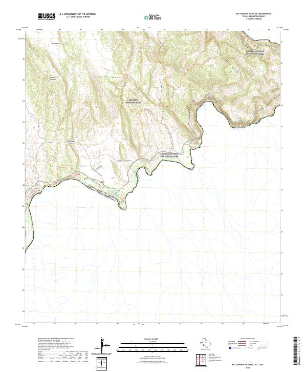 Rio Grande Village, TX,COA, US — USGS 7.5-minute topo (2022)