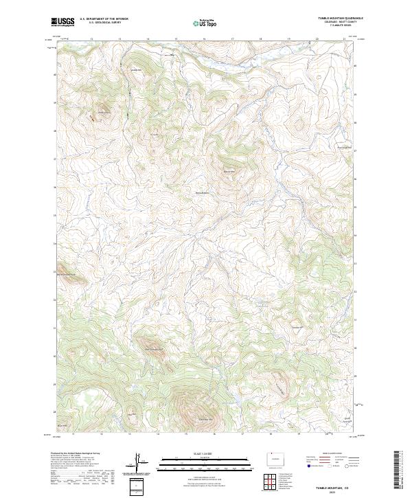 Tumble Mountain, CO — USGS 7.5-minute topo (2023)