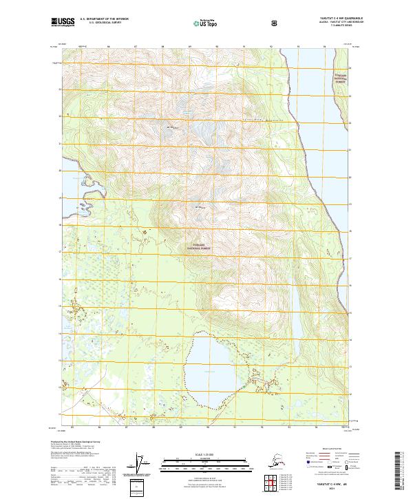Yakutat C-4 NW, AK — USGS 7.5-minute topo (2021)