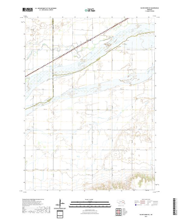 Silver Creek SE, NE — USGS 7.5-minute topo (2021)