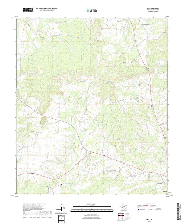 Grit, TX — USGS 7.5-minute topo (2022)