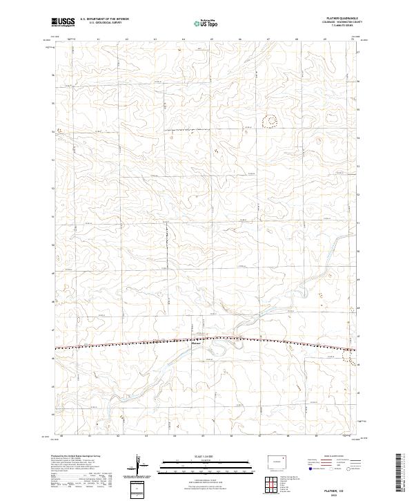 Platner, CO — USGS 7.5-minute topo (2022)