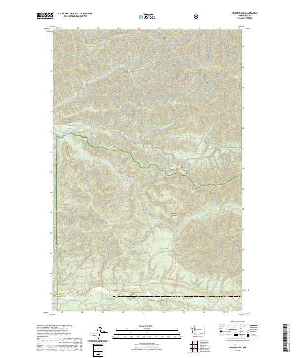 Indian Pass, WA — USGS 7.5-minute topo (2023)