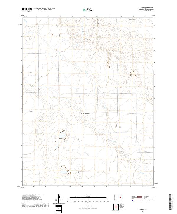 Lake SE, CO — USGS 7.5-minute topo (2022)