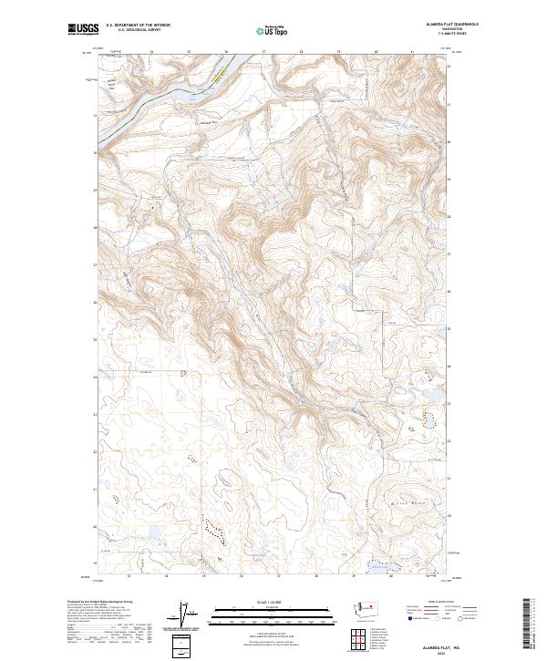 Alameda Flat, WA — USGS 7.5-minute topo (2023)