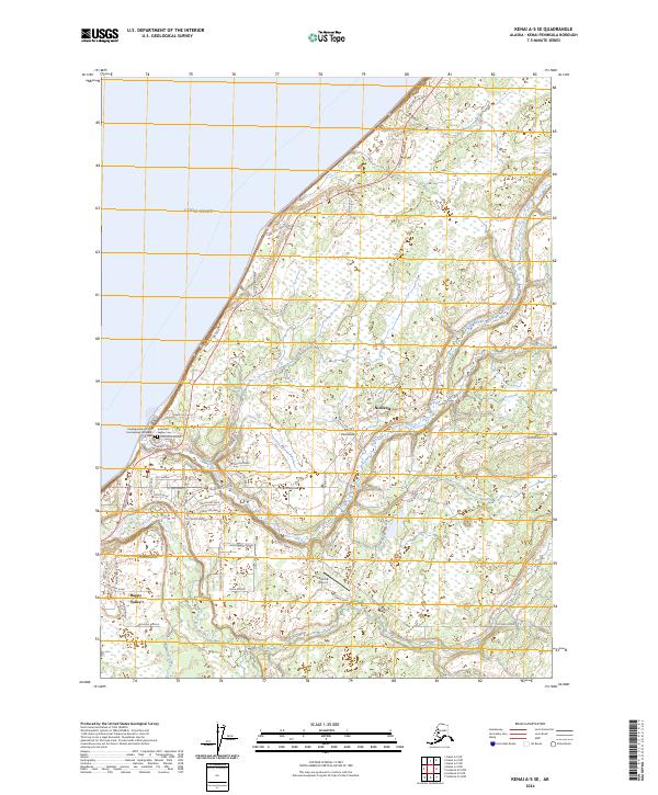 Kenai A-5 SE, AK — USGS 7.5-minute topo (2024)
