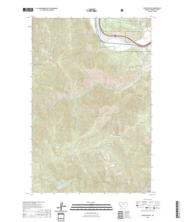 Wilson Gulch, MT — USGS 7.5-minute topo (2024)