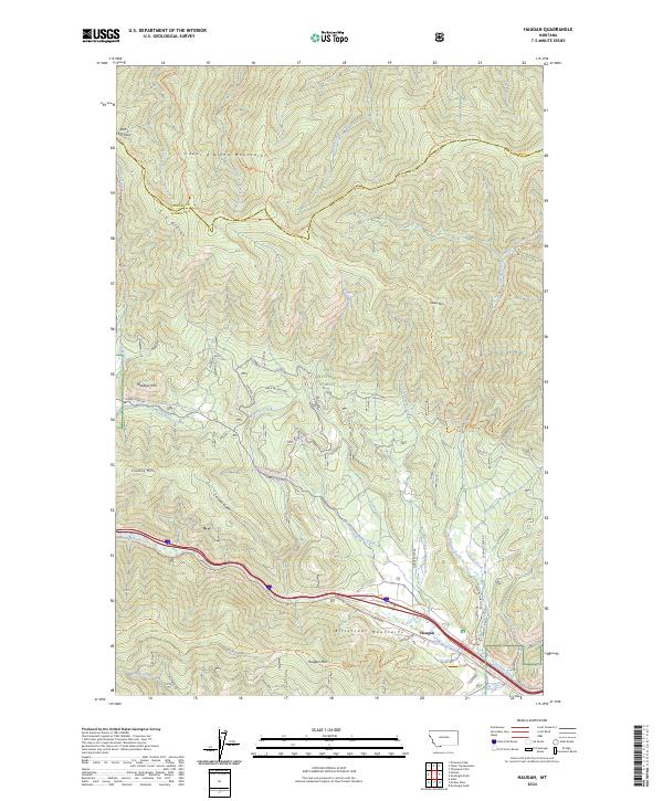 Haugan, MT — USGS 7.5-minute topo (2024)