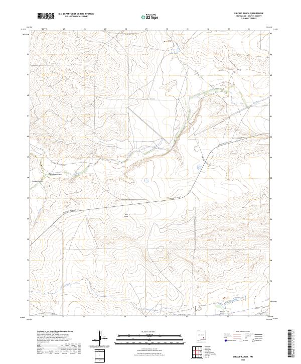Kincaid Ranch, NM — USGS 7.5-minute topo (2023)